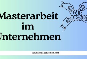 Masterarbeit Im Unternehmen