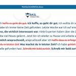 Thema: Brief an einen Freund